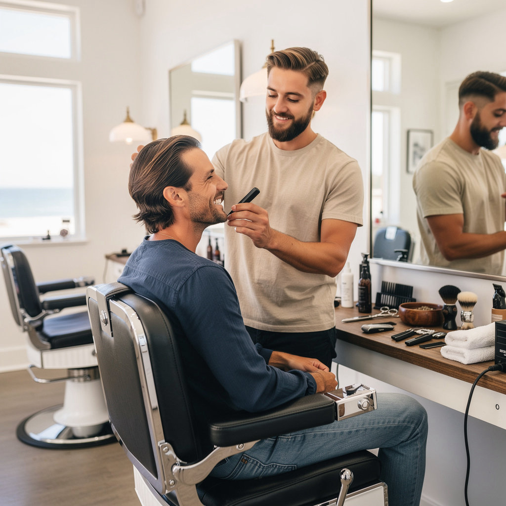 Willie's Barber Shop tools for precision haircuts and traditional straight razor shaves in Santa Barbara
